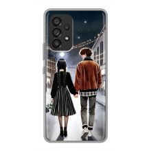 Чехол с дизайном Венздей 2 на Samsung Galaxy A53 (5G) – Уэнсдей и Тайлер