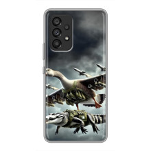Чехол с мемами тралалело тралала для Samsung Galaxy A53 (5G) – Гусини и крокодило