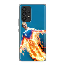 Чехол с принтом Фантастическая четверка для Samsung Galaxy A53 (5G) – Человек-Факел