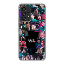 Чехол Гра в кальмара для Samsung Galaxy A53 (5G) – Коллаж игры кальмара