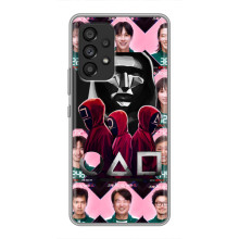 Чехол Гра в кальмара для Samsung Galaxy A53 (5G) – Персонажи игры кальмара