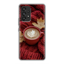 Чехол с уникальным дизайном «Осень с кофе» для Samsung Galaxy A53 (5G) – Кофе на пледе