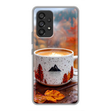 Чехол с уникальным дизайном «Осень с кофе» для Samsung Galaxy A53 (5G) – Кофе на природе