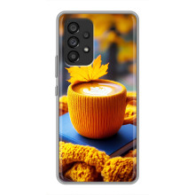 Чехол с уникальным дизайном «Осень с кофе» для Samsung Galaxy A53 (5G) – Кофе с жёлтым