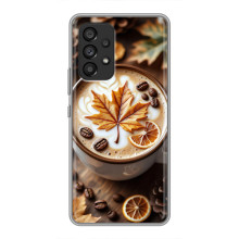 Чехол с уникальным дизайном «Осень с кофе» для Samsung Galaxy A53 (5G) – Пряный кофе