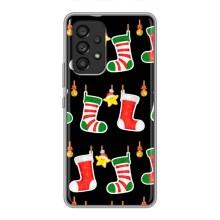 Силиконовый бампер на рождество для Samsung Galaxy A53 (5G) (Рождественские подарки)