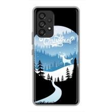 Силиконовый бампер на рождество для Samsung Galaxy A53 (5G) (Рождественский Олень)