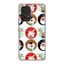 Силиконовый бампер на рождество для Samsung Galaxy A53 (5G) (Рождественский принт)