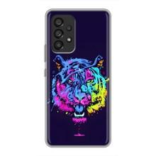 Силіконовий бампер з картинкою звірів для Samsung Galaxy A53 (5G) (Тигр-Арт)