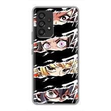 Силиконовые чехлы с глазами Anime для Самсунг Галакси А53 (5G) – Глаза на чорном