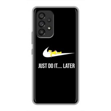 Силиконовый Чехол на Samsung Galaxy A53 (5G) с картинкой Nike (Later)