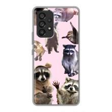 Силиконовый Чехол с Енотами на Samsung Galaxy A53 (5G) – Смешные Еноты