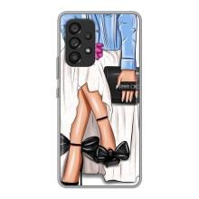 Силиконовый Чехол на Samsung Galaxy A53 (5G) с картинкой Стильных Девушек (Мода)