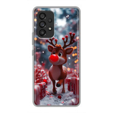Яркий чехол для Samsung Galaxy A53 (5G) с Зимними Оленятами – Олень среди подарков