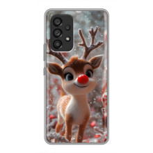 Яркий чехол для Samsung Galaxy A53 (5G) с Зимними Оленятами
