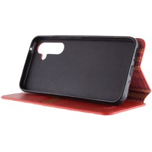 Кожаный чехол книжка GETMAN Cubic (PU) для Samsung Galaxy A54 5G – Красный