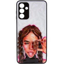 TPU+PC чехол Prisma Ladies для Samsung Galaxy A54 5G – Коричневый
