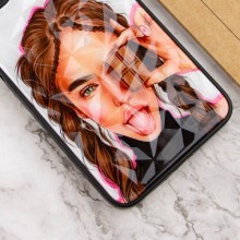 TPU+PC чехол Prisma Ladies для Samsung Galaxy A54 5G – Коричневый
