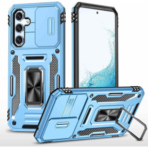 Ударостійкий чохол Camshield Army Ring для Samsung Galaxy A54 5G (Блакитний)