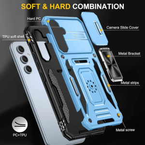 Ударостійкий чохол Camshield Army Ring для Samsung Galaxy A54 5G – Блакитний