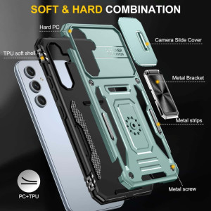 Ударостійкий чохол Camshield Army Ring для Samsung Galaxy A54 5G – Зелений