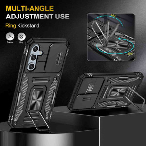 Ударостійкий чохол Camshield Army Ring для Samsung Galaxy A54 5G – Чорний