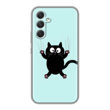 Чохол з принтом для Samsung Galaxy A54 (AlphaPrint) Модні коти (Падаючий кіт)