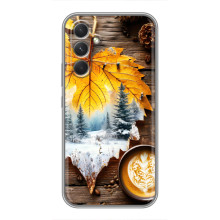 Чохол з унікальним дизайном 'Осінь з кавою' для Samsung Galaxy A54 – Осінньо-зимове кава