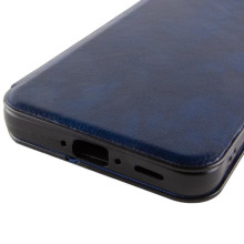 Шкіряний чохол-книжка Belora для Samsung Galaxy A55 – Темно-синій