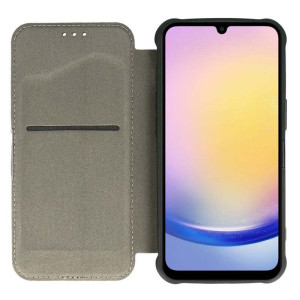 Кожаный чехол-книжка GETMAN Razor (PU) для Samsung Galaxy A55 – Черный