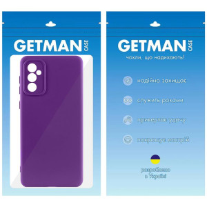 Чехол TPU GETMAN Liquid Silk Full Camera для Samsung Galaxy A55 – Фиолетовый