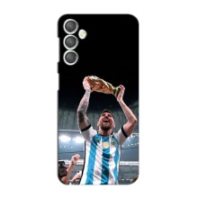 Чехлы Лео Месси Аргентина для Samsung Galaxy A55 (Счастливый Месси)