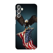 Чехол Флаг USA для Samsung Galaxy A55 – Орел и флаг