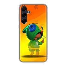 Чехол Бравл Старс для Samsung Galaxy A55 – LEON в кофте