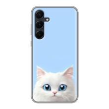 Чохол на тематику: Коти для Samsung Galaxy A55 – Білий кіт