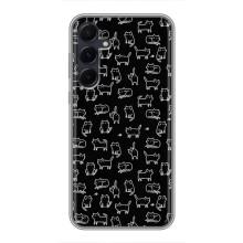Чохол на тематику: Коти для Samsung Galaxy A55 – Котики на чорному