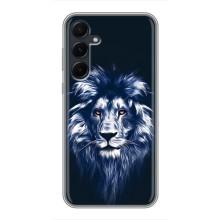Чехол с картинкой на Samsung Galaxy A55 – Лев - синий