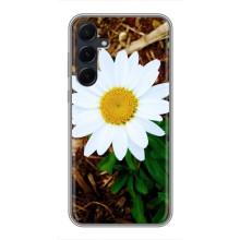 Чехол с ромашками на Samsung Galaxy A55 – Белая ромашка