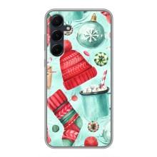 Чехол Санта Клаус для Samsung Galaxy A55 – Одежда