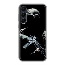 Чехол с украинским воином на Samsung Galaxy A55 – Украинский снайпер