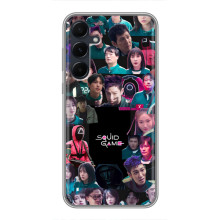 Чехол Гра в кальмара для Samsung Galaxy A55 – Коллаж игры кальмара