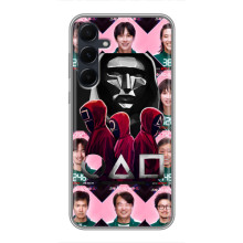 Чехол Гра в кальмара для Samsung Galaxy A55 – Персонажи игры кальмара