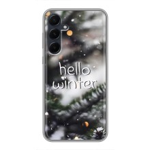 Новогодние, Праздничные Чехлы для Samsung Galaxy A55 - 2024 год (Hello winter)