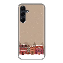 Новогодние, Праздничные Чехлы для Samsung Galaxy A55 - 2024 год (Зимний город)