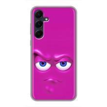Силиконовые Чехлы (смешные стикеры) для Samsung Galaxy A55 – Хитрая мордочка