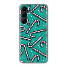 Силиконовый бампер на рождество для Samsung Galaxy A55 (Леденцы)
