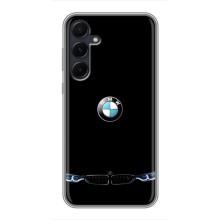 Силіконовий бампер з картинкою машини на Samsung Galaxy A55 – Чорний BMW