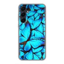 Силиконовый бампер с картинкой животных для Samsung Galaxy A55 (Крылья бабочек)