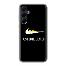 Силиконовый Чехол на Samsung Galaxy A55 с картинкой Nike (Later)