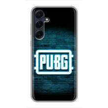 Чехол (TPU) с картинкой "Лого Пабг" на Самсунг А55 (Лого PUBG)